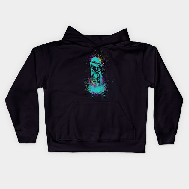 Neon Burster Kids Hoodie by JDCUK